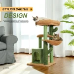 Design naturel d'un arbre à chat pour chats curieux