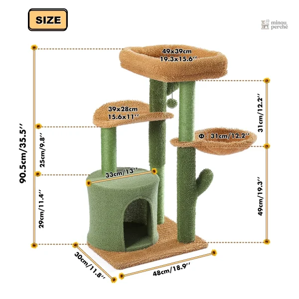 Espace de jeu vert pour chats avec surface confortable