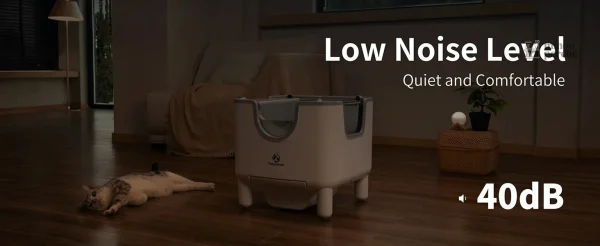 Innovant bac à litière ouvert pour félins