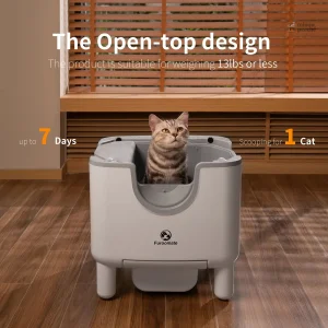 Bac à litière ouvert pour chats