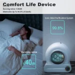 Litière automatique pour chats, design élégant