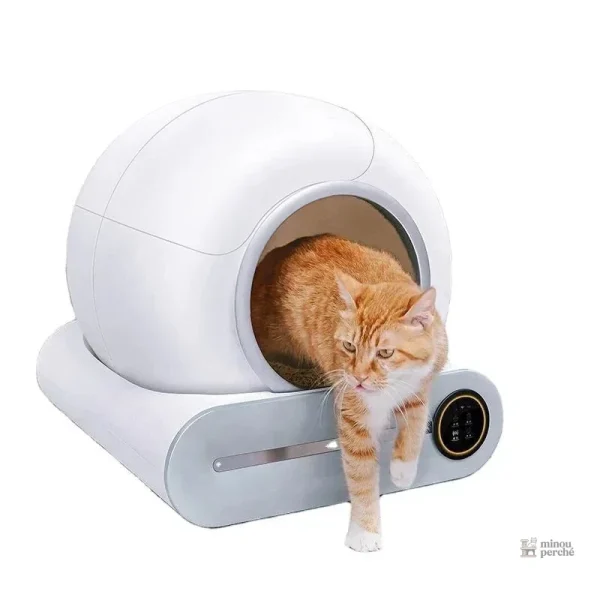 Bac à litière avec technologie avancée pour chats