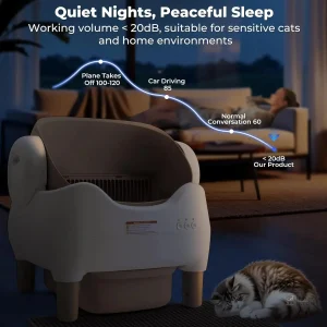 Litière connectée pour chat, modèle SmartOpen Care