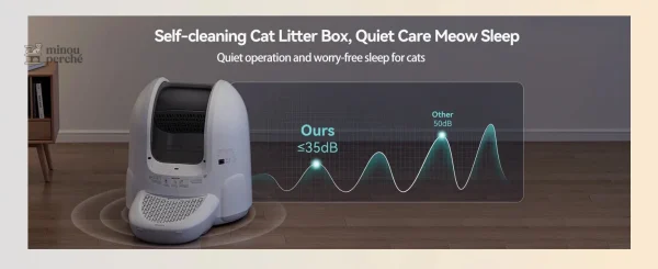 Bac à litière moderne pour propriétaires de chats