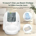 Bac à litière moderne et autonettoyant