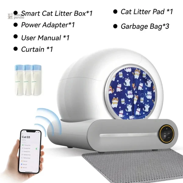 Bac à litière autonettoyant XXL 65L AutoClean Master - vue 2