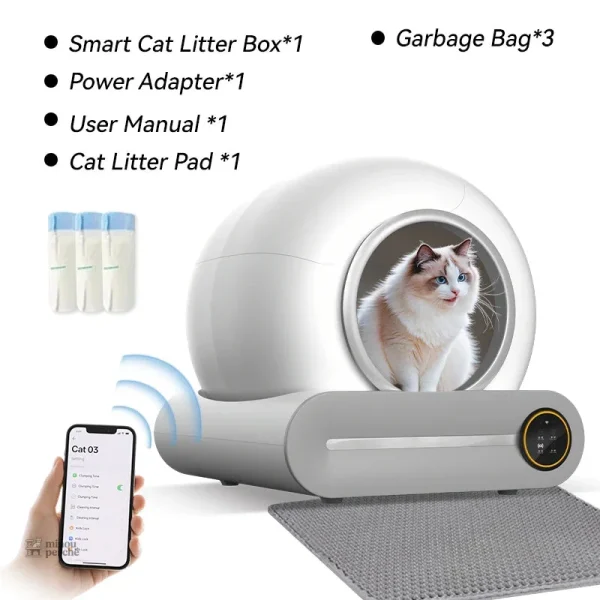 Bac à litière autonettoyant XXL 65L AutoClean Master - vue 4