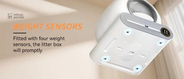 Solution autonettoyante pour litière de chat