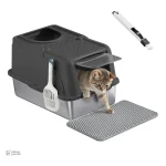 Bac à litière chat en acier inoxydable CleanSteel Premium - vue 5