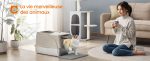 Design élégant pour le bac à litière chat