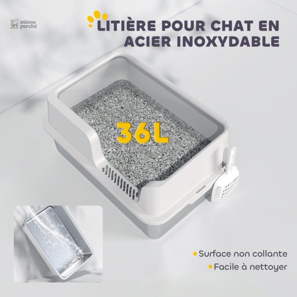 Bac à litière robuste pour une longue durée de vie