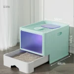 Design fermé pour préserver l'intimité de votre chat