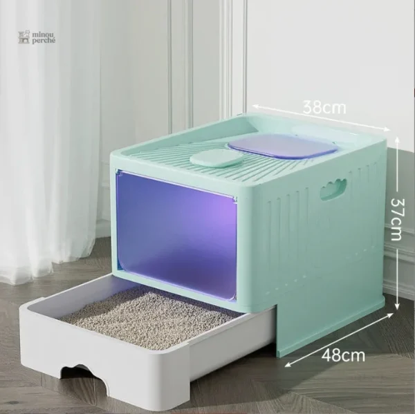 Design fermé pour préserver l'intimité de votre chat