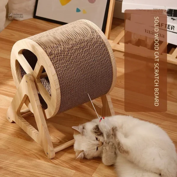 Roue à chat design moderne pour l'exercice félin