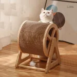 Roue d'exercice silencieuse adaptée aux chats