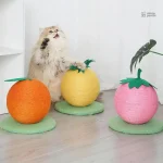 Boule à chat Fruit en sisal pour amusement félin