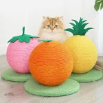 Boule à chat Fruit idéale pour griffer et jouer