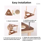 Accessoire pour chat en sisal, idéal pour gratter