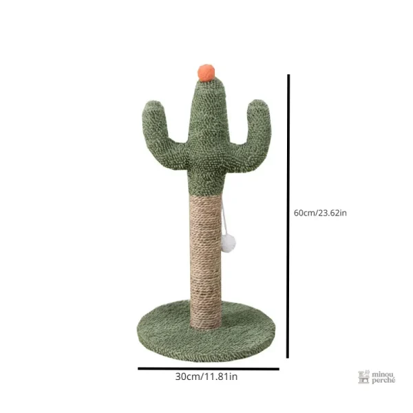 Arbre à chat compact avec style cactus pour félins