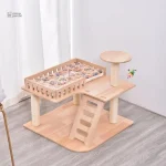 Design élégant en bois pour votre félin