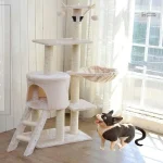 Design élégant de l'arbre à chat ChâteauFélin pour chats