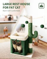 Arbre à chat cactus Cactolove avec nid douillet