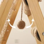 Arbre à chat élégant avec plusieurs niveaux d'escalade