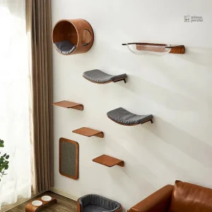 Arbre à chat mural élégant pour un intérieur stylé