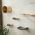 Mobilier pour chat design contemporain à fixer au mur