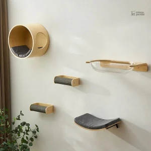 Mobilier pour chat design contemporain à fixer au mur