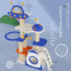 Arbre à chat innovant avec design spatial