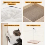 Arbre à chat LuxiGriff avec plateformes variées