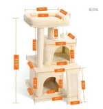 Arbre à chat avec litière intégrée au design unique