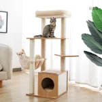 Arbre à chat moderne pour le confort félin