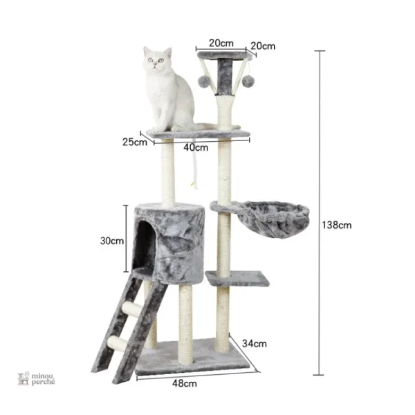 Arbre à chat avec design chic et fonctionnel
