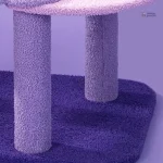 Arbre à chat au design nuage pour un style moderne