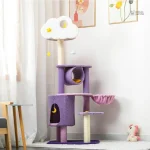 Espace de détente pour chats avec arbre nuage