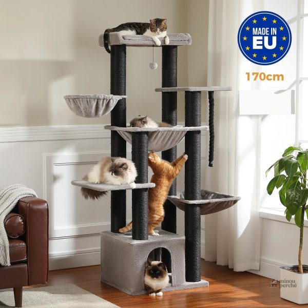 Arbre à chat MaxiPlaisir pour grands chats Maine Coon