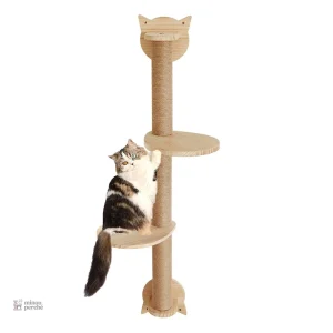 Arbre à chat griffoir mural "Griff'Aventure" pour chats