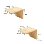 Support mural en bois pour espace optimisé