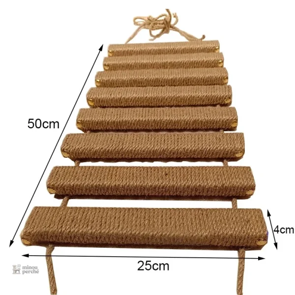 Support mural chic pour gamelles de chat en bois