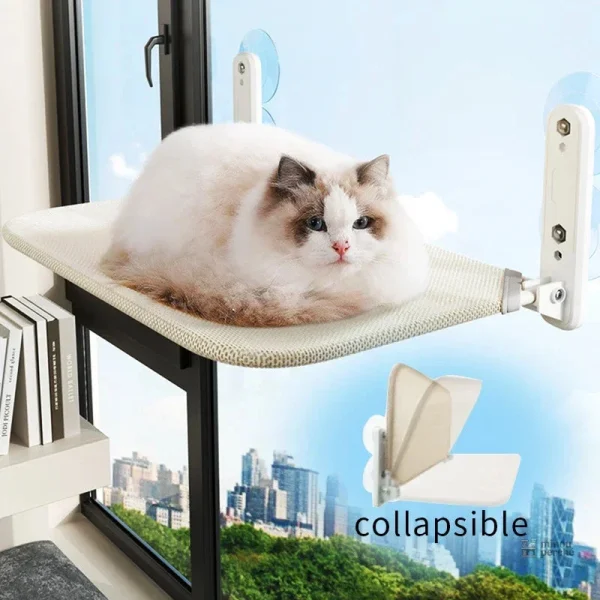 Hamac pliable pour chats - design pratique et confortable