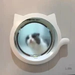 Chatière en forme de tête de chat