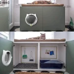 Entrée pour chat au design amusant
