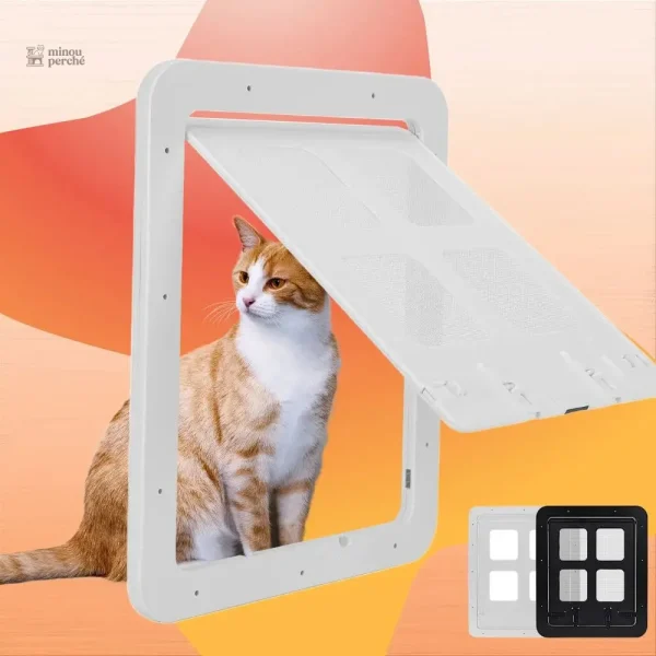 Chatière "Air Libre" pour chat avec moustiquaire sécurisée