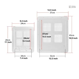 Porte moustiquaire pour chat avec fermeture magnétique