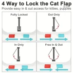 Chatière pour chat avec passage facile
