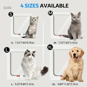 Chatière ajustable pour chats