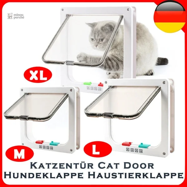 Système de verrouillage de chatière pour chat