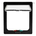 Porte noire pour chat, style moderne et sécurisé